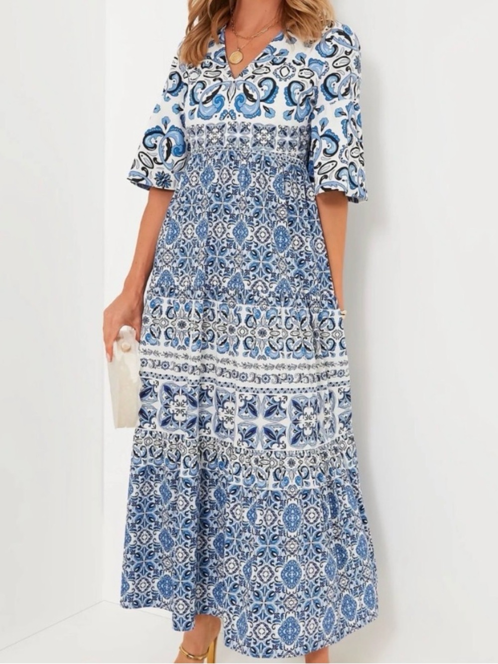 Tuckernuck Majolica Tile Ginger Dress NWT